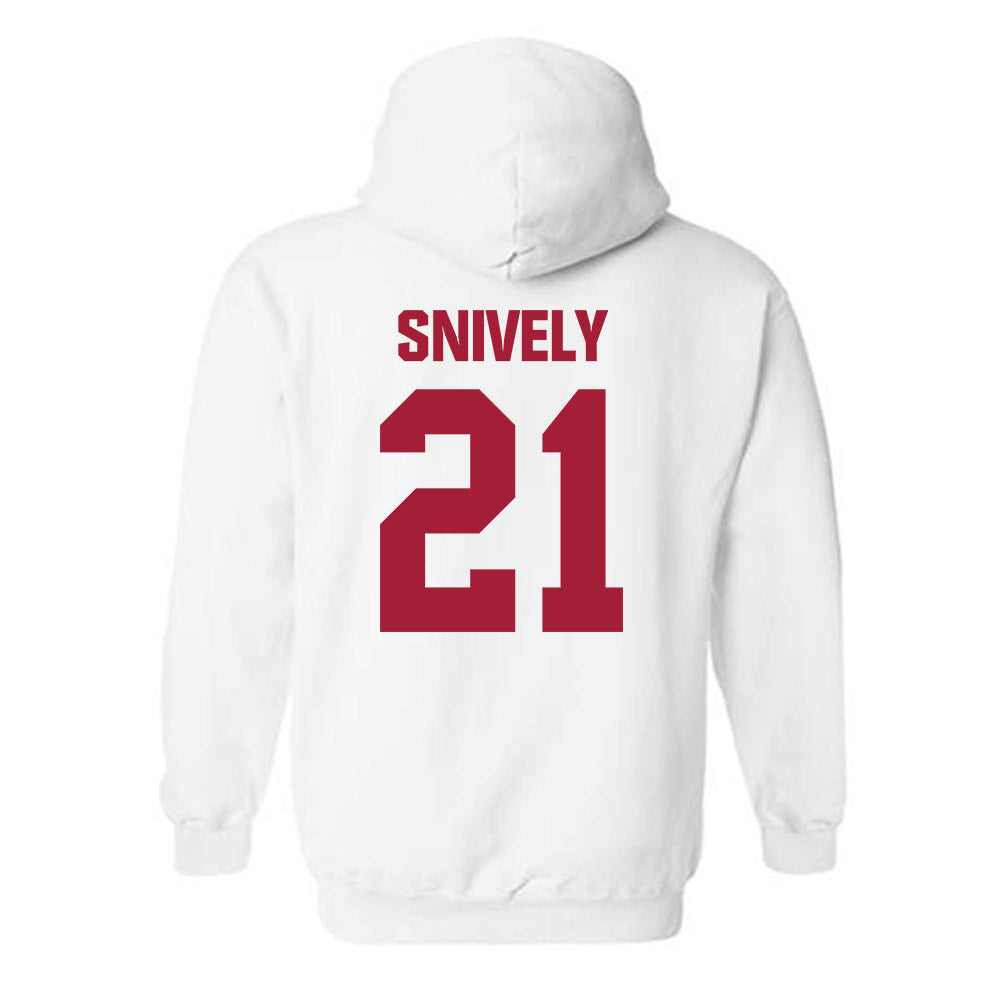 Indiana - NCAA Men's Basketball : Drew Snively - Classic Shersey Hooded Sweatshirt-1