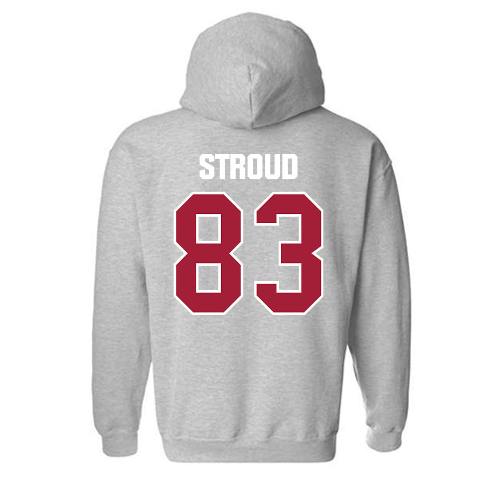 Indiana - NCAA Football : Hunter Stroud - Classic Shersey Hooded Sweatshirt-1