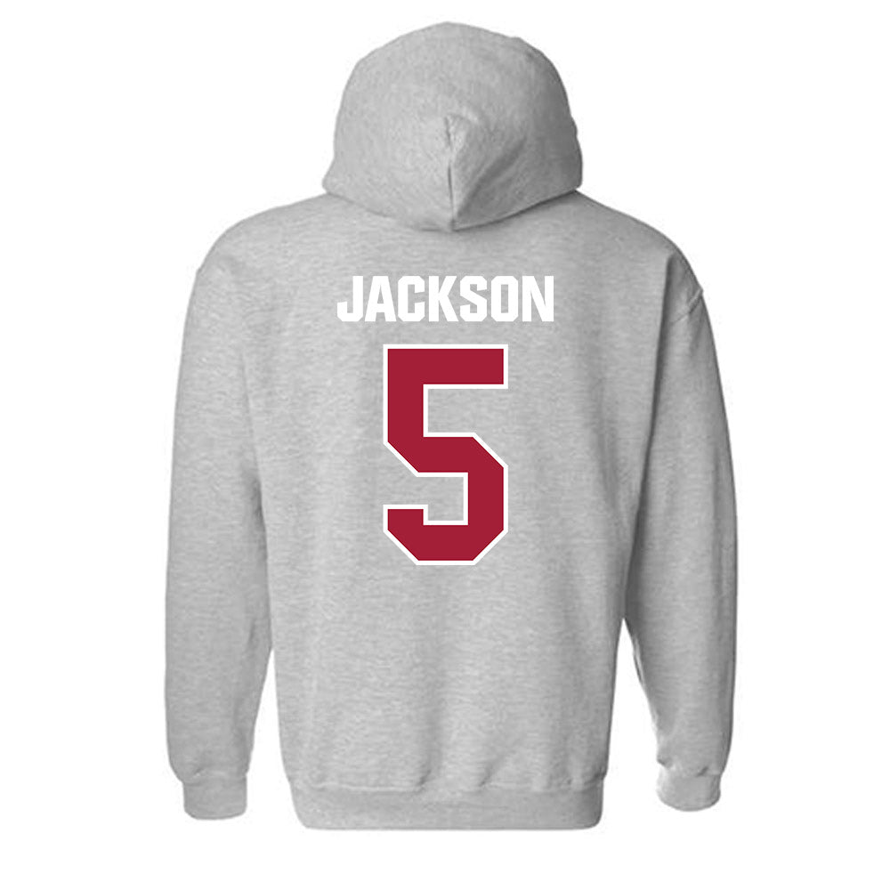Indiana - NCAA Women's Volleyball : Audrey Jackson - Classic Shersey Hooded Sweatshirt-1
