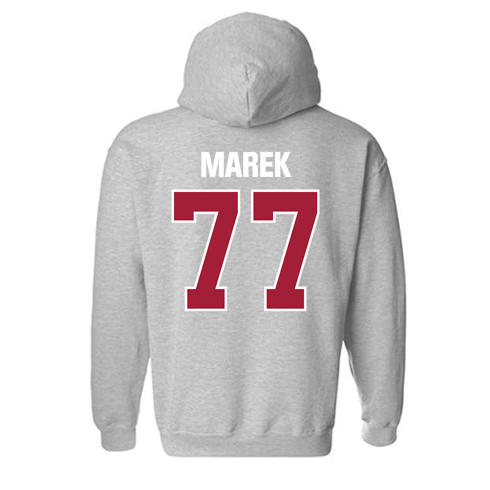 Indiana - NCAA Football : Matt Marek - Classic Shersey Hooded Sweatshirt-1