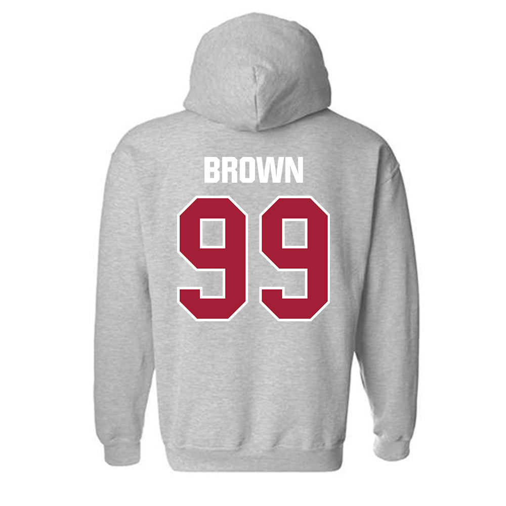 Indiana - NCAA Men's Soccer : Holden Brown - Classic Shersey Hooded Sweatshirt-1