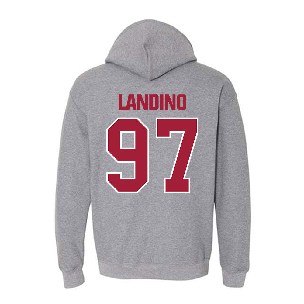 Indiana - NCAA Football : Mario Landino - Classic Shersey Hooded Sweatshirt-1