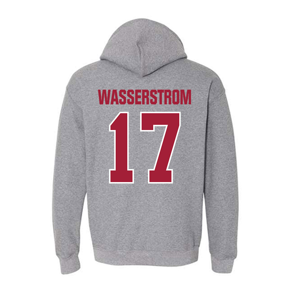 Indiana - NCAA Football : Jackson Wasserstrom - Classic Shersey Hooded Sweatshirt-1