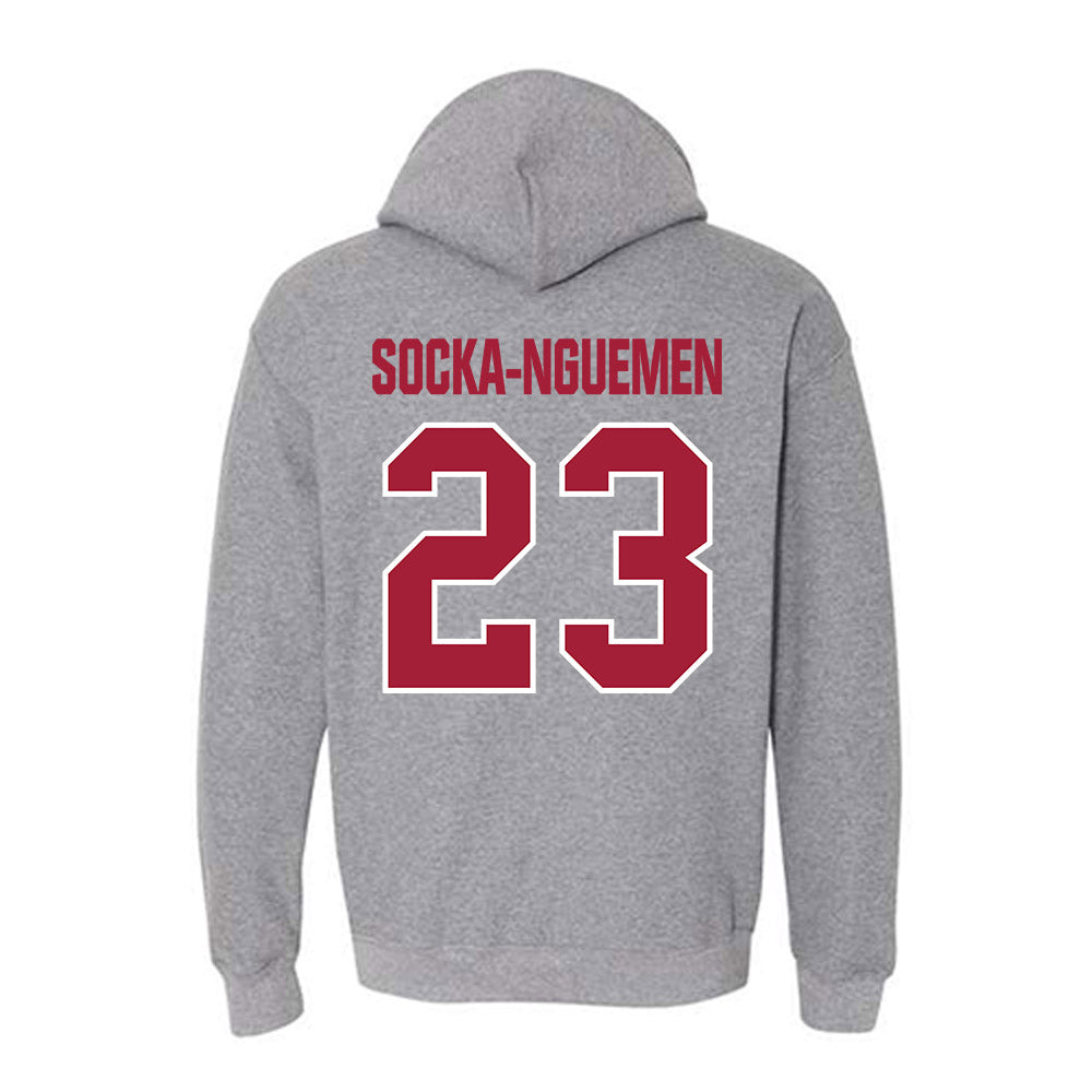 Indiana - NCAA Women's Basketball : Zania Socka-Nguemen - Classic Shersey Hooded Sweatshirt-1