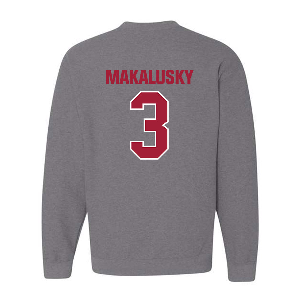 Indiana - NCAA Women's Basketball : Maya Makalusky - Classic Shersey Crewneck Sweatshirt-1