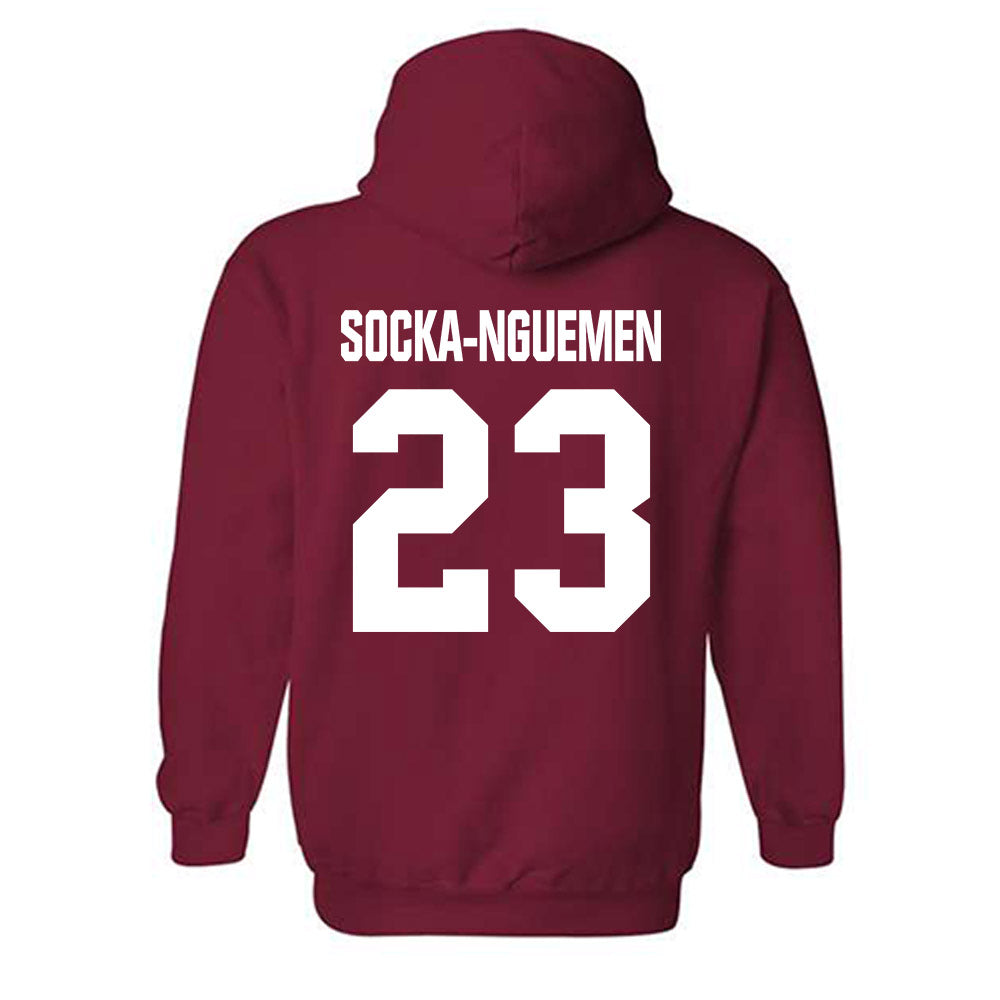 Indiana - NCAA Women's Basketball : Zania Socka-Nguemen - Classic Shersey Hooded Sweatshirt-1