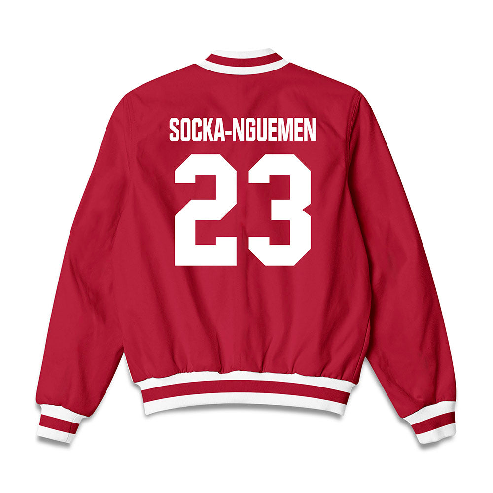 Indiana - NCAA Women's Basketball : Zania Socka-Nguemen - Bomber Jacket-1