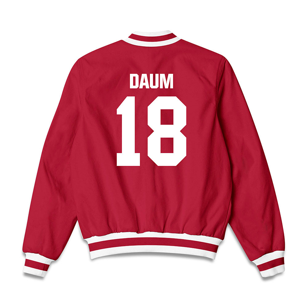 Indiana - NCAA Women's Volleyball : Avery Daum - Bomber Jacket-1