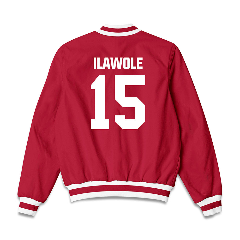 Indiana - NCAA Women's Volleyball : Sade Ilawole - Bomber Jacket-1
