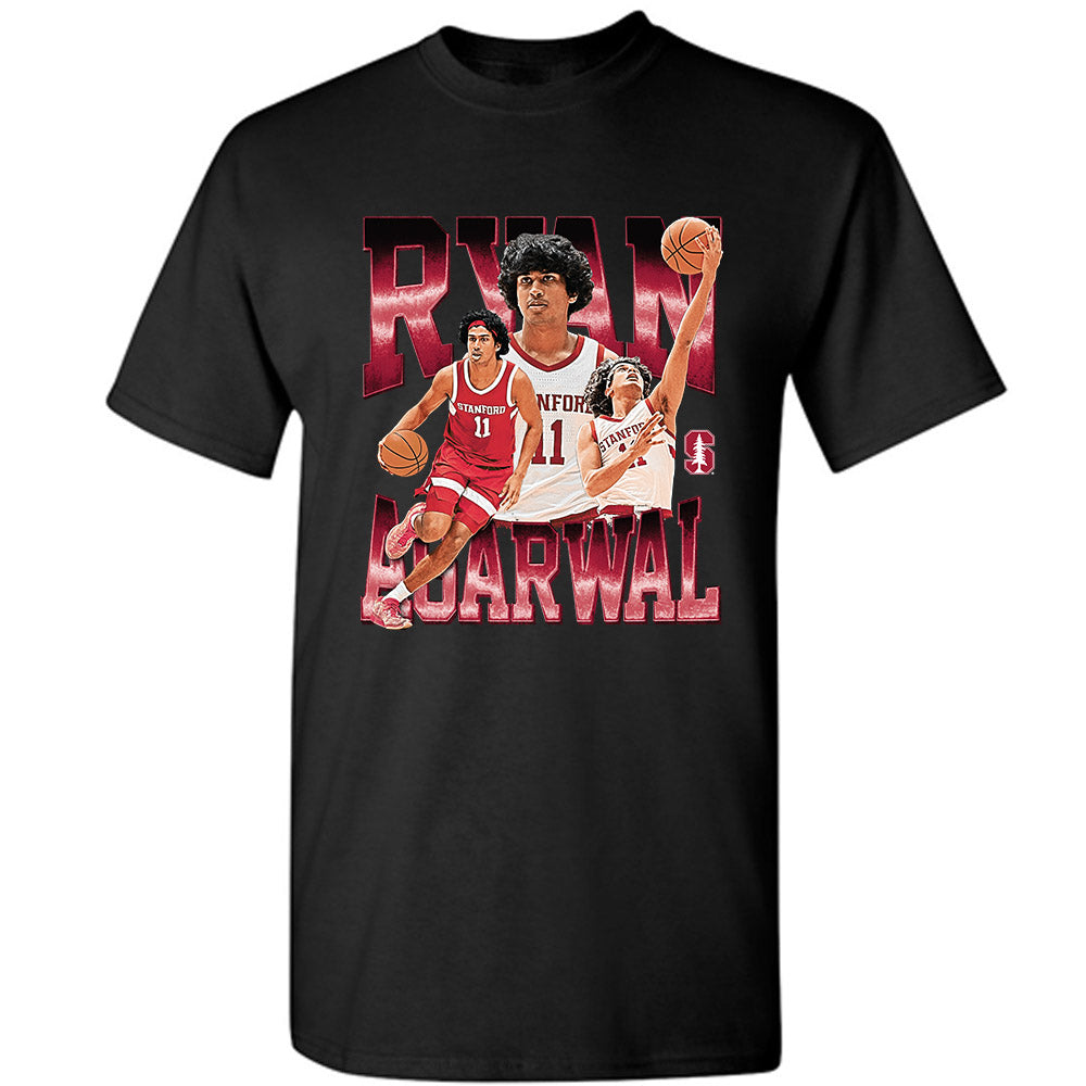Stanford - NCAA Men's Basketball : Ryan Agarwal - Player Collage T-Shirt-0