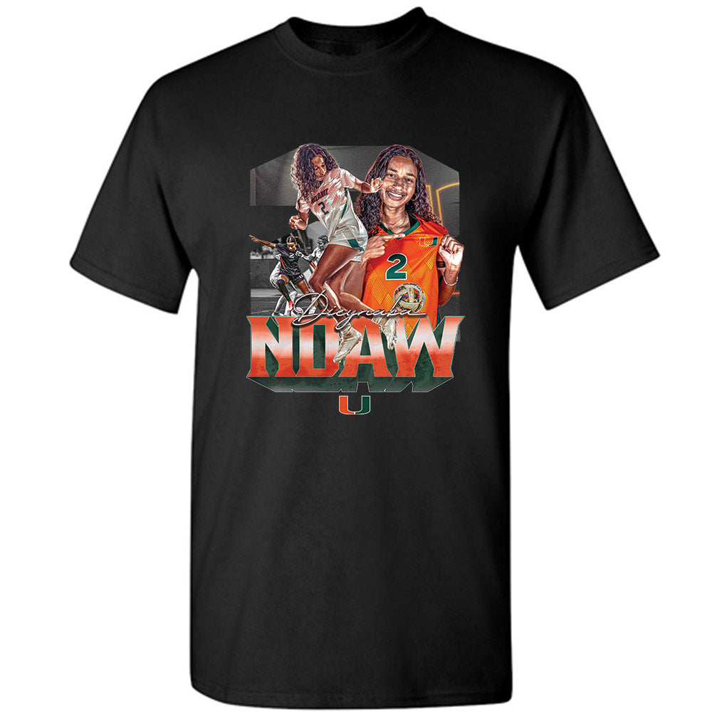 Miami - NCAA Women's Soccer : Dieynaba Ndaw - T-Shirt-0