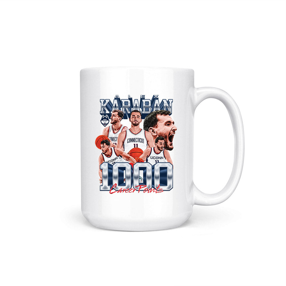 UConn - NCAA Men's Basketball : Alex Karaban - Coffee Mug-0