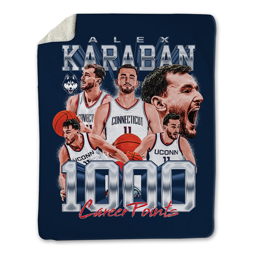UConn - NCAA Men's Basketball : Alex Karaban - Blanket-0
