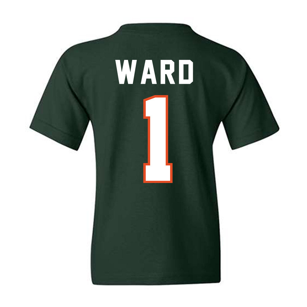 Miami - NCAA Football : Cam Ward - Player Collage Youth T-Shirt-1