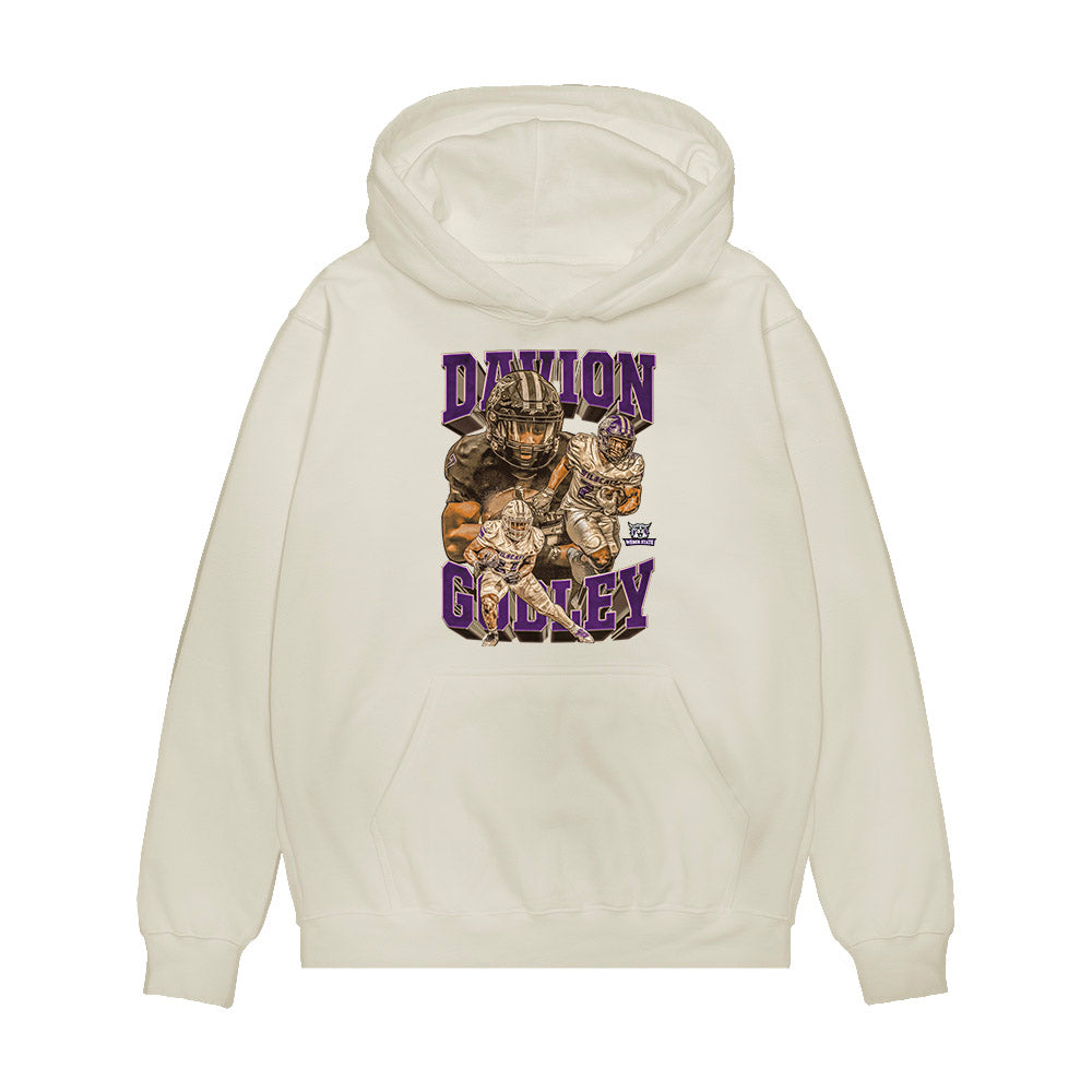 Weber - NCAA Football : Davion Godley - Collage Premium Hooded Sweatshirt-0