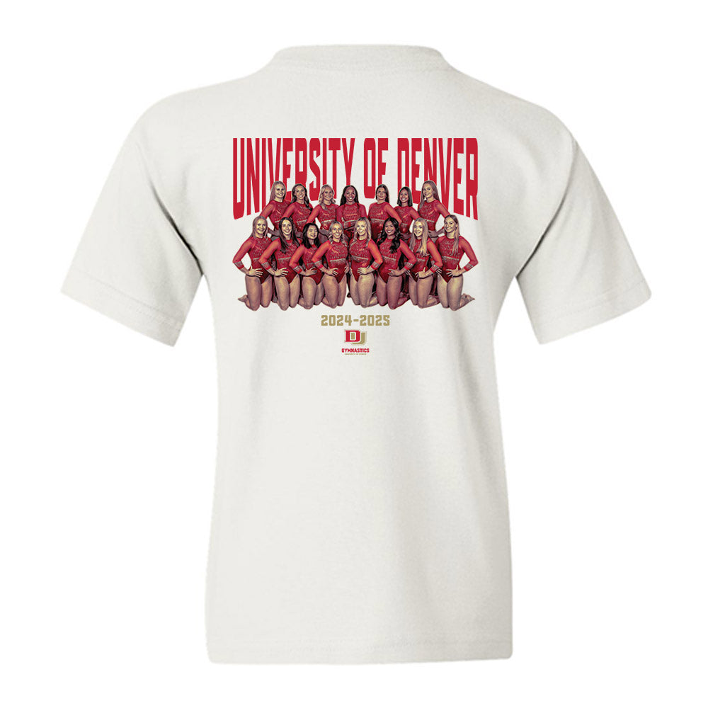 DU - NCAA Women's Gymnastics : - Team Collage Youth T-Shirt-1