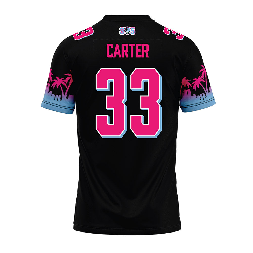 FIU - NCAA Football : Nasir Carter - Vice Black Premium Football Jersey-1