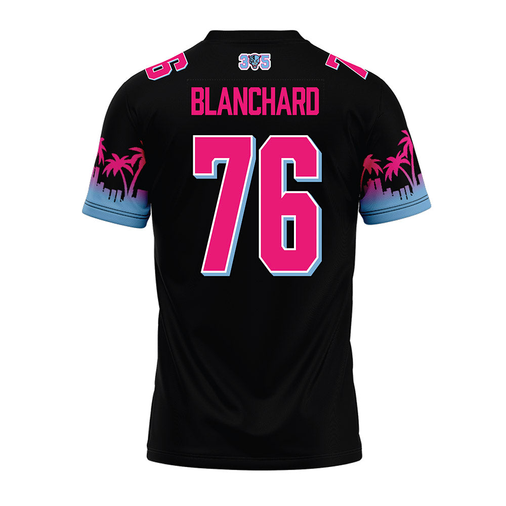 FIU - NCAA Football : Bo Blanchard - Vice Black Premium Football Jersey-1
