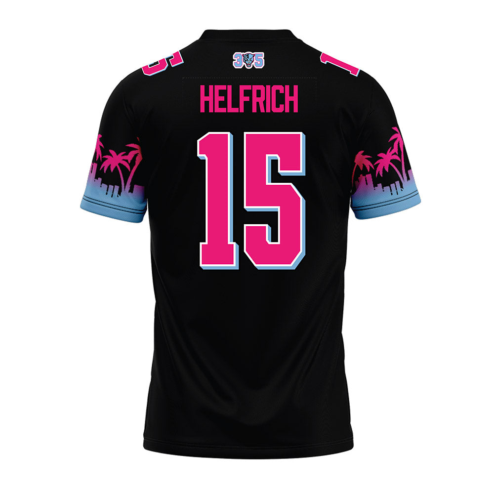 FIU - NCAA Football : Jake Helfrich - Vice Black Premium Football Jersey-1