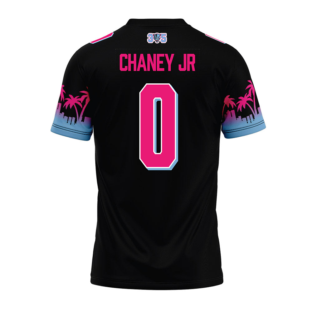 FIU - NCAA Football : Johnny Chaney Jr - Vice Black Premium Football Jersey-1