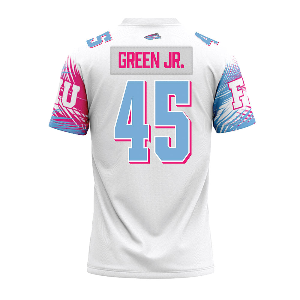 FIU - NCAA Football : Lamont Green Jr. - Vice White Premium Football Jersey-1