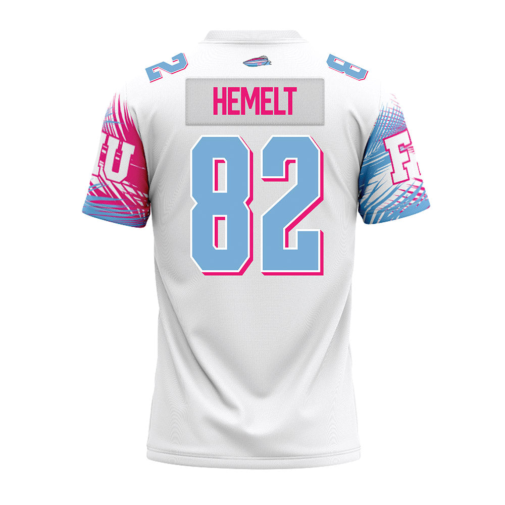 FIU - NCAA Football : Adrian Hemelt - Vice White Premium Football Jersey-1