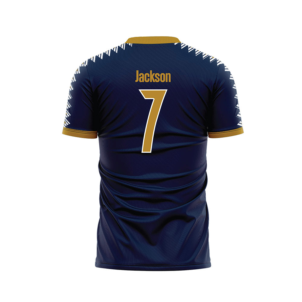 FIU - NCAA Women's Soccer : Zora Jackson - Road Blue Soccer Jersey-1