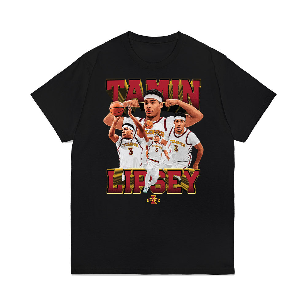 Iowa State - NCAA Men's Basketball : Tamin Lipsey - Premium T-Shirt-0