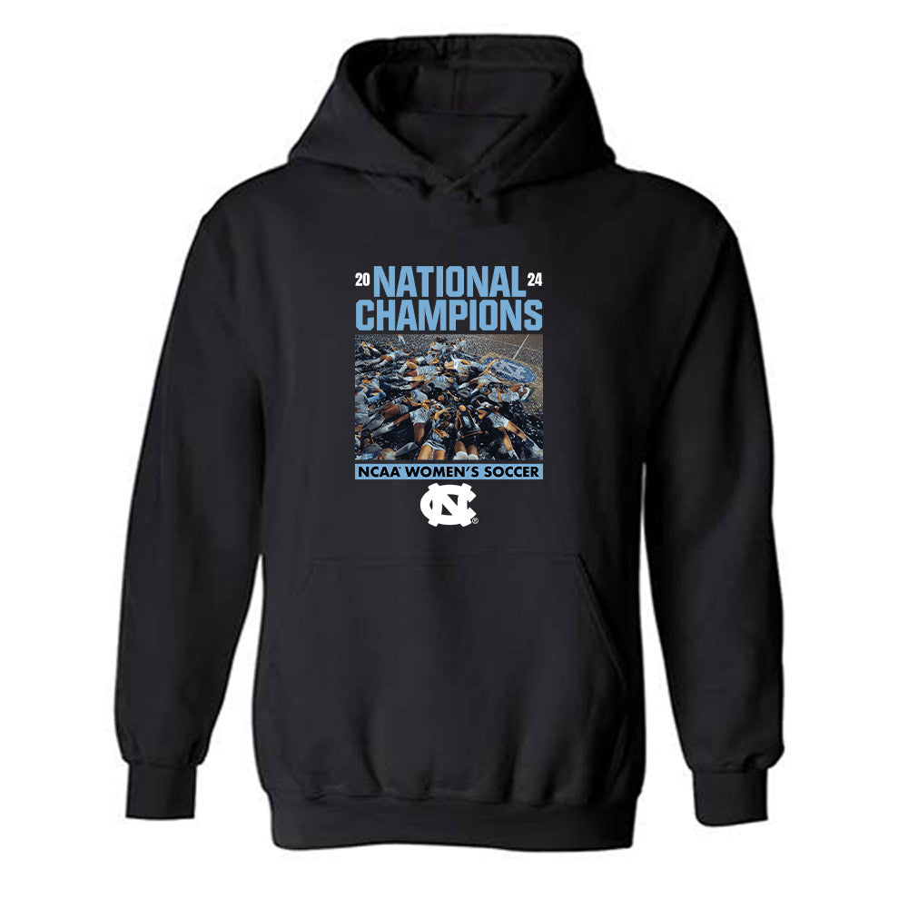 UNC - NCAA Women's Soccer : Kate Faasse - Confetti Championship Hooded Sweatshirt-0