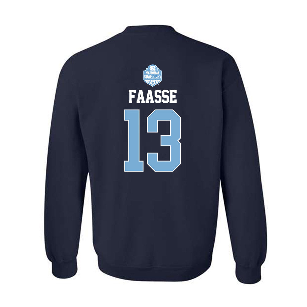 UNC - NCAA Women's Soccer : Kate Faasse - Champs Classic Shersey Crewneck Sweatshirt-1
