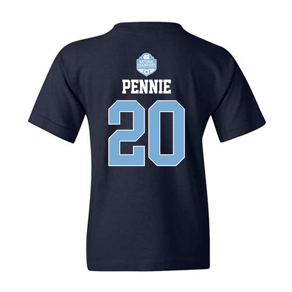 UNC - NCAA Women's Soccer : Ashley Pennie - Champs Classic Shersey Youth T-Shirt-1