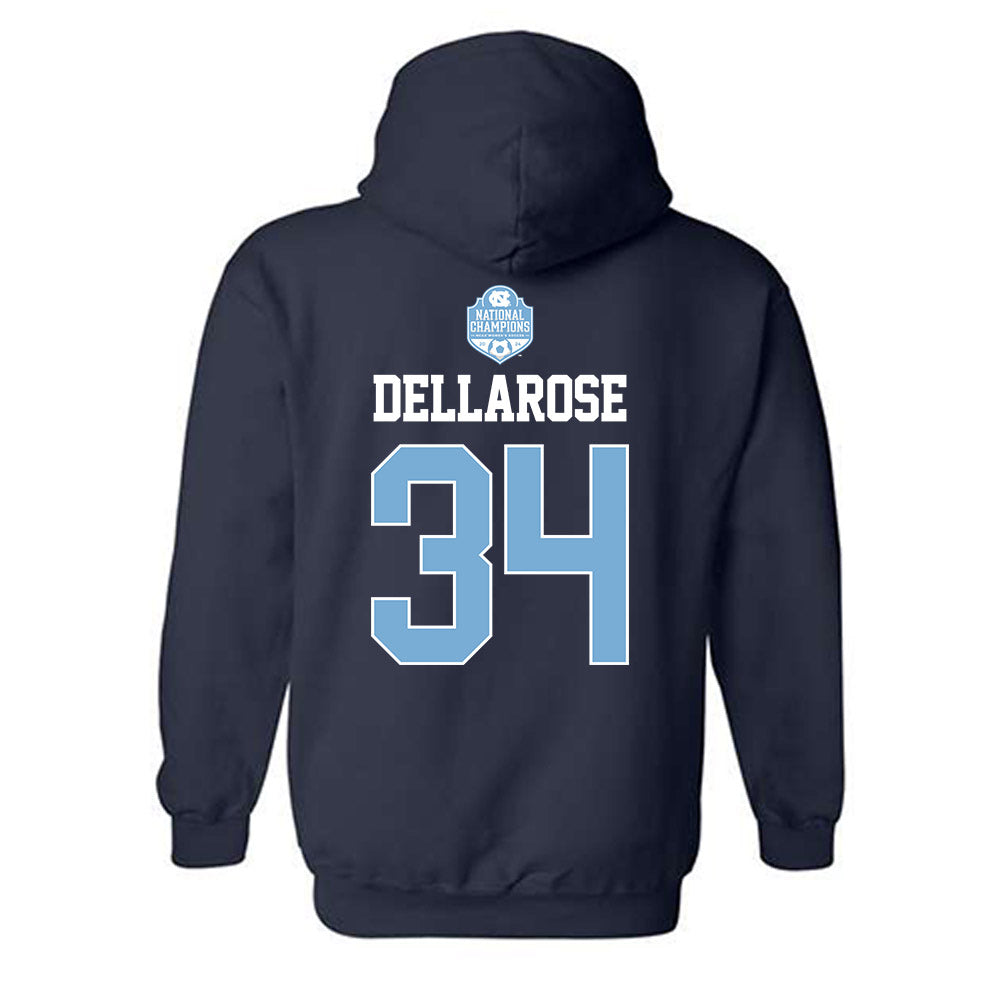 UNC - NCAA Women's Soccer : Tessa Dellarose - Champs Classic Shersey Hooded Sweatshirt-1