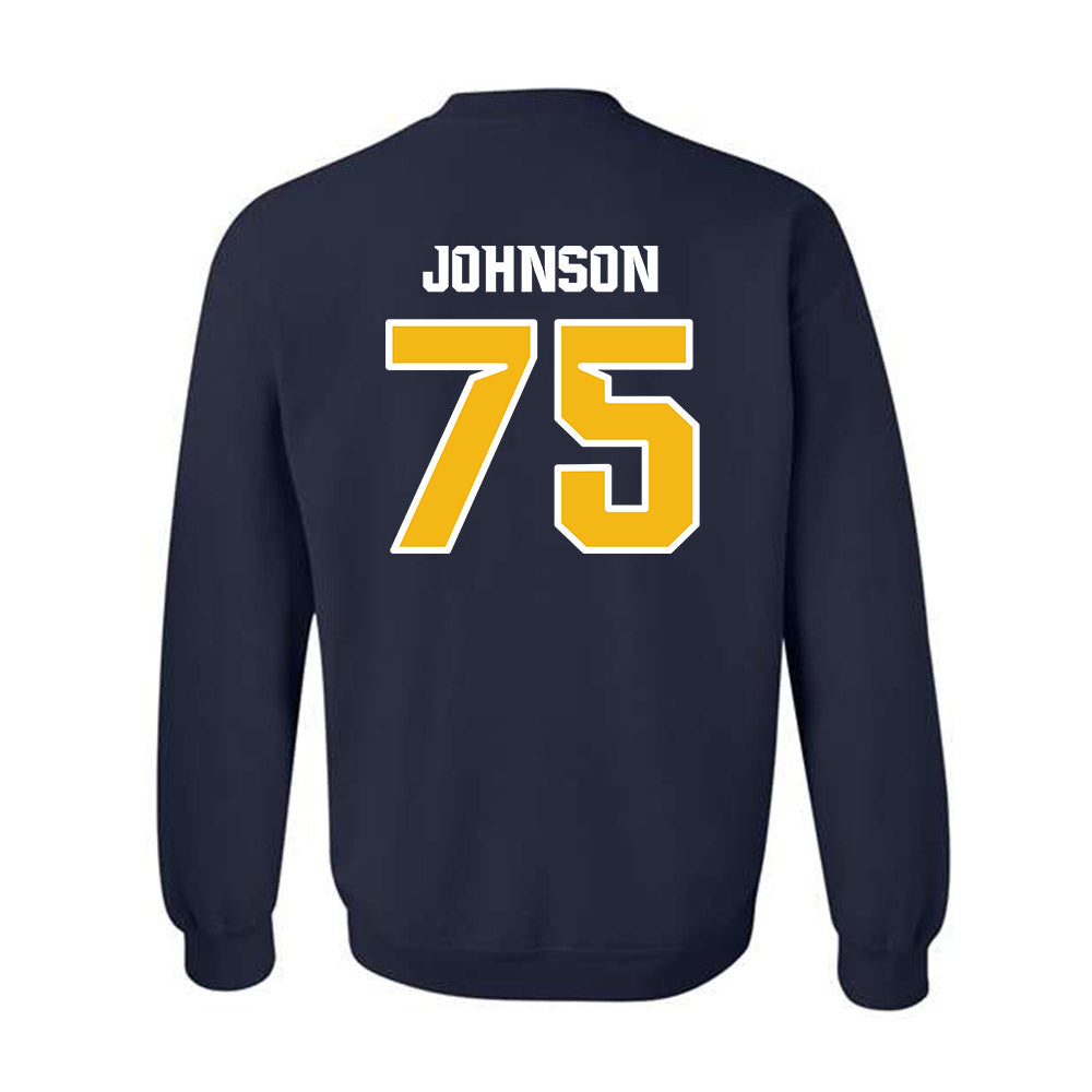 Northern Arizona - NCAA Football : Corey Johnson - Kiss My Axe V1 Classic Shersey Crewneck Sweatshirt-1