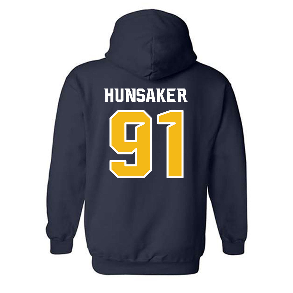 Northern Arizona - NCAA Football : Samuel Hunsaker - Kiss My Axe V1 Classic Shersey Hooded Sweatshirt-1
