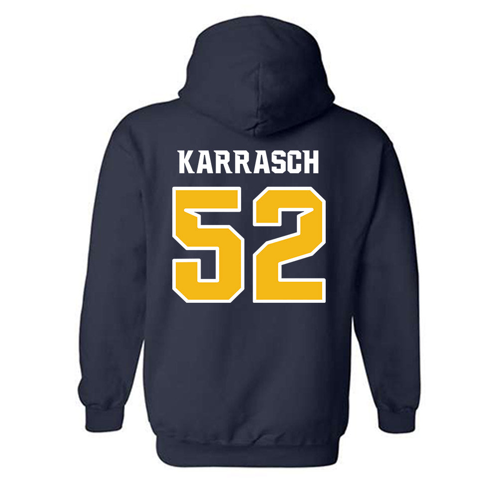 Northern Arizona - NCAA Football : Mattis Karrasch - Kiss My Axe V1 Classic Shersey Hooded Sweatshirt-1