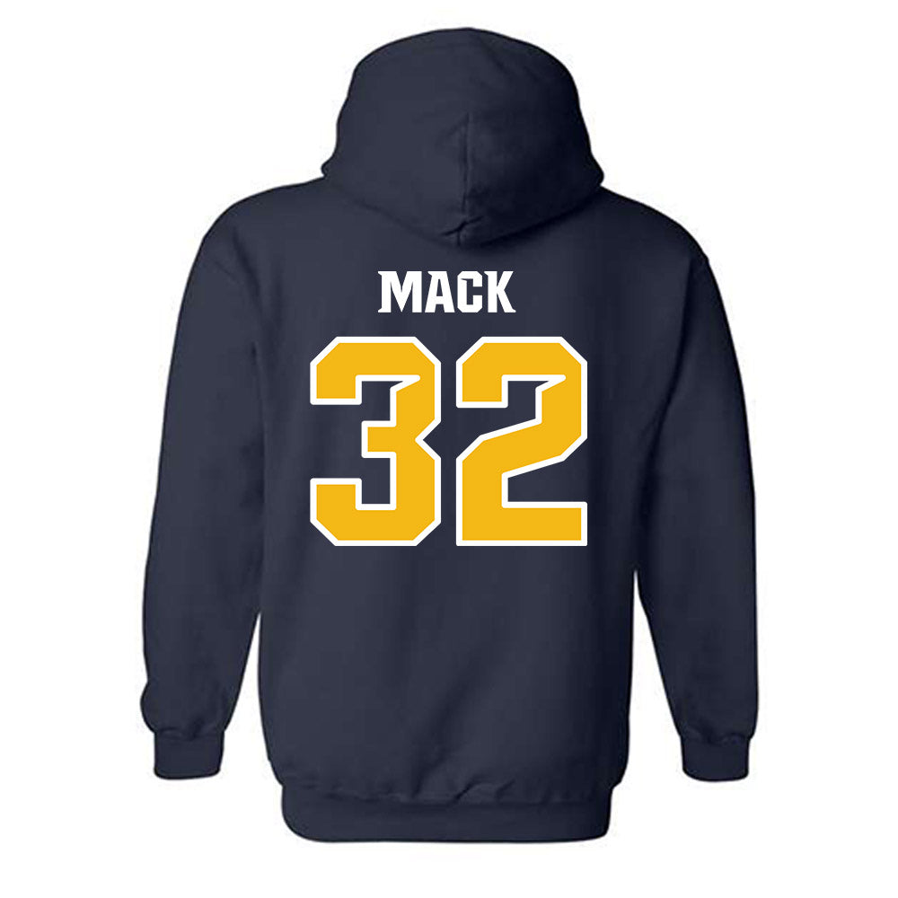 Northern Arizona - NCAA Football : Jaden Mack - Kiss My Axe V3 Classic Shersey Hooded Sweatshirt-1