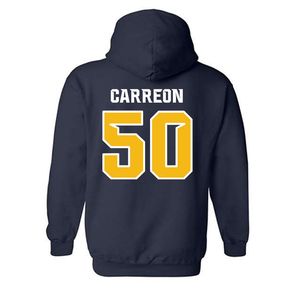 Northern Arizona - NCAA Football : Micah Carreon - Kiss My Axe V3 Classic Shersey Hooded Sweatshirt-1