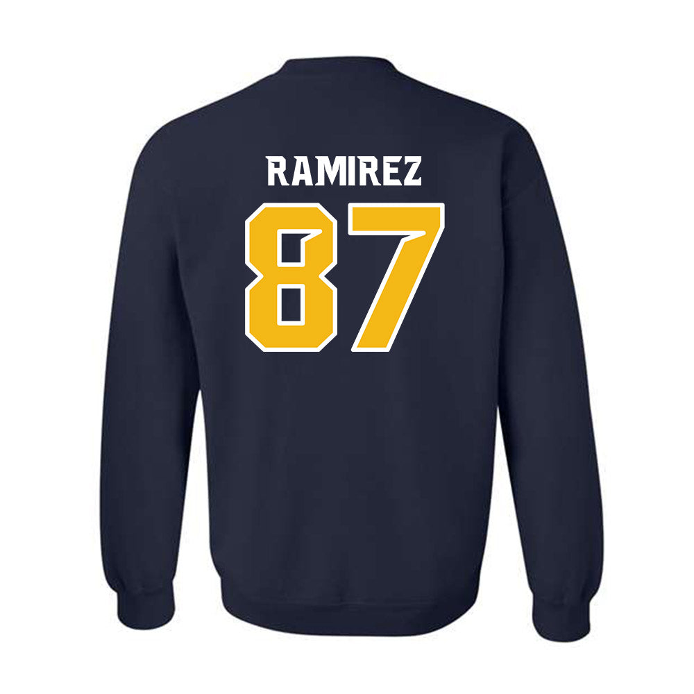 Northern Arizona - NCAA Football : Joseph Ramirez - Kiss My Axe V3 Classic Shersey Crewneck Sweatshirt-1