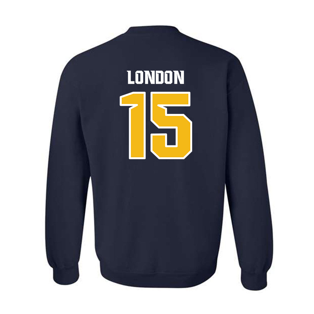 Northern Arizona - NCAA Football : PJ London - Kiss My Axe V3 Classic Shersey Crewneck Sweatshirt-1