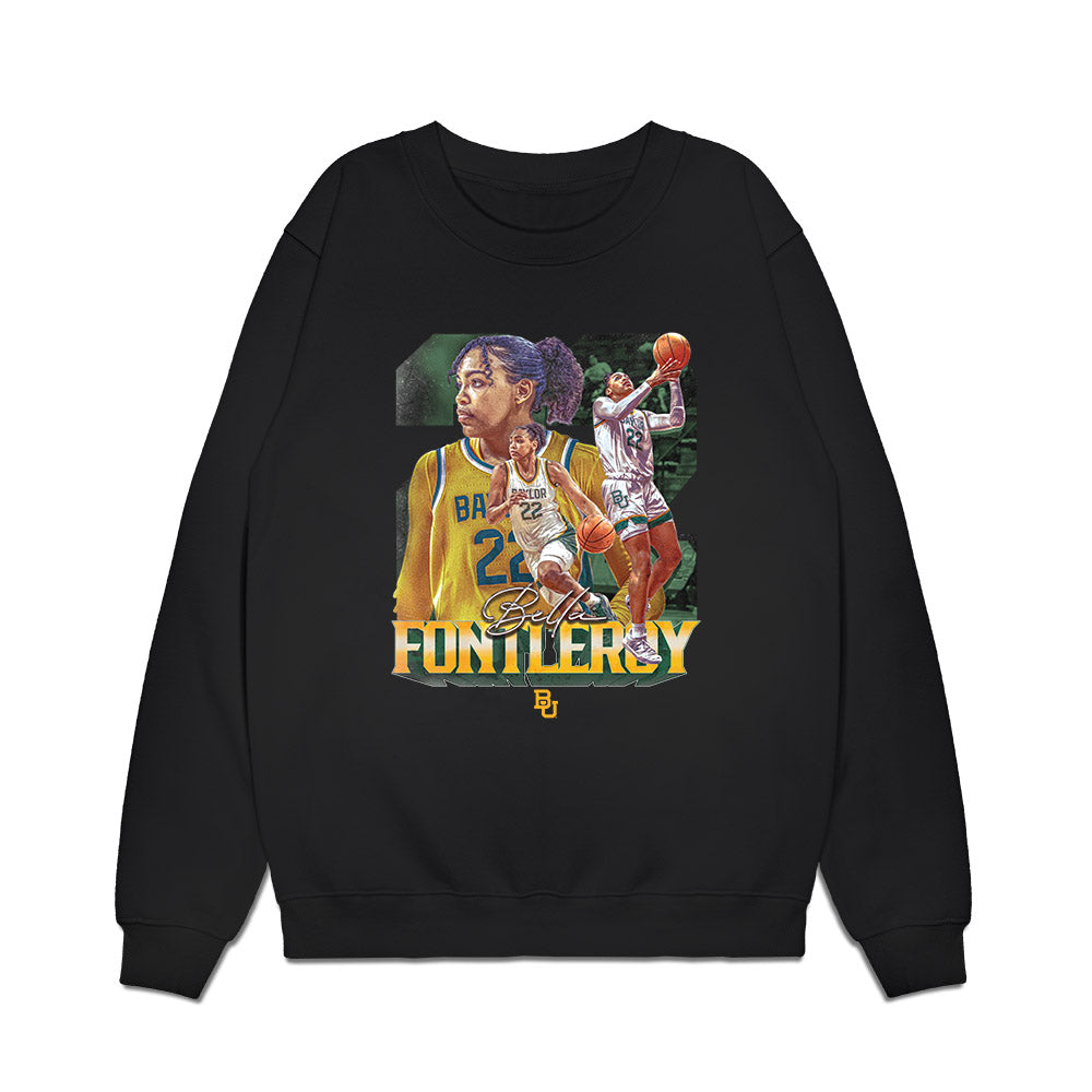 Baylor - NCAA Women's Basketball : Bella Fontleroy - Premium Crewneck Sweatshirt-0
