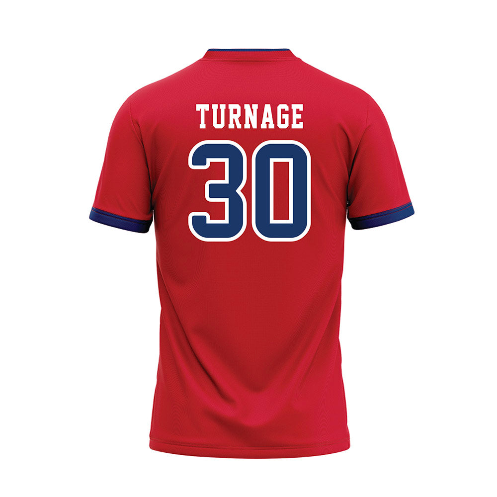 Francis Marion - NCAA Softball : Samantha Turnage - Red Baseball Jersey-1