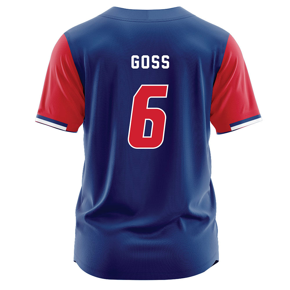 Francis Marion - NCAA Softball : Mikaela Goss - Blue Jersey-1