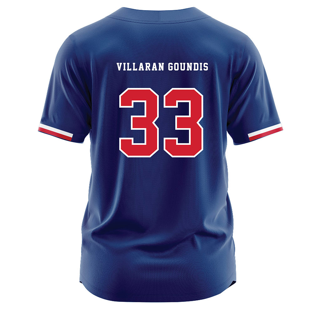 Francis Marion - NCAA Baseball : Dariel Villaran Goundis - Blue Jersey-1