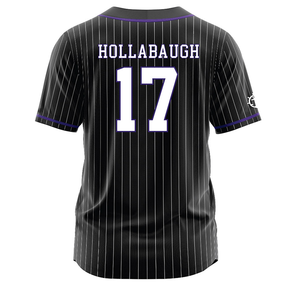 Portland - NCAA Baseball : Coleman Hollabaugh - Black Jersey-1