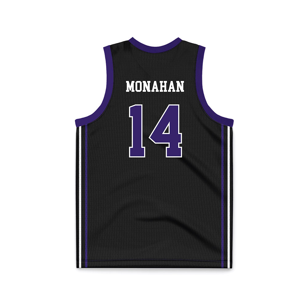 Portland - NCAA Women's Basketball : Caitlin Monahan - Black Basketball Jersey-1