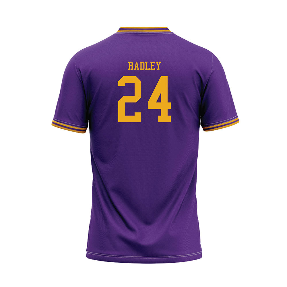 PVAMU - NCAA Baseball : Charlie Radley - Purple Baseball Jersey-1