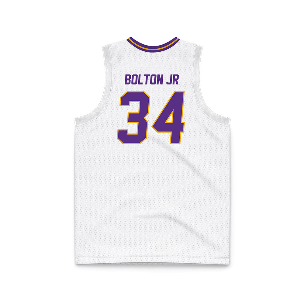 PVAMU - NCAA Men's Basketball : Ryan Bolton Jr - White Basketball Jersey-1