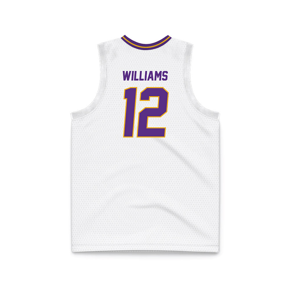 PVAMU - NCAA Men's Basketball : Lance Williams - White Basketball Jersey-1