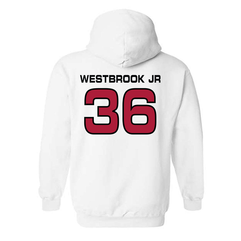 CWU - NCAA Football : Michael Westbrook Jr - Classic Shersey Hooded Sweatshirt-1