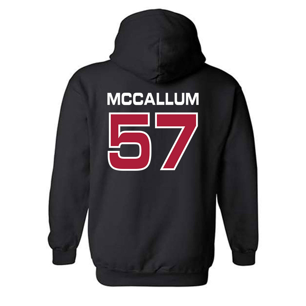 CWU - NCAA Football : Jaxin McCallum - Classic Shersey Hooded Sweatshirt-1